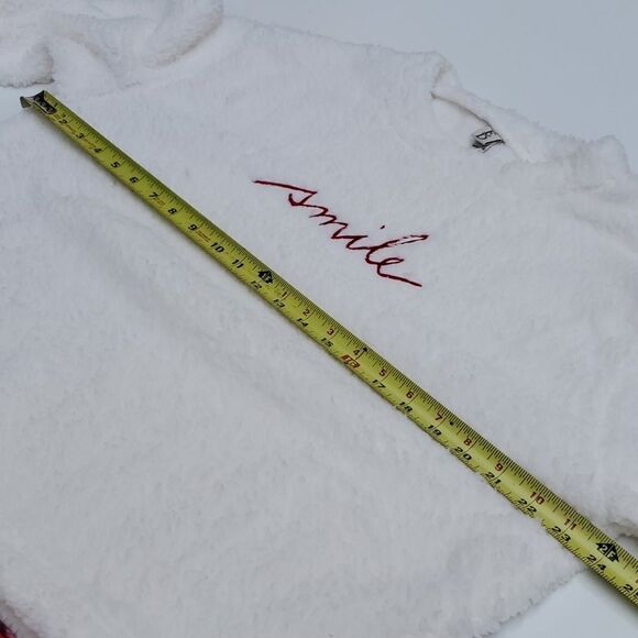 NEW L SMILE ED ELLEN DEGENERES buffalo plaid red sherpa HOLIDAY PAJAMAS NWT - Picture 3 of 16